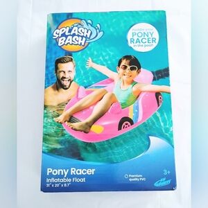 Pink Pony Racer Inflatable Pool Float